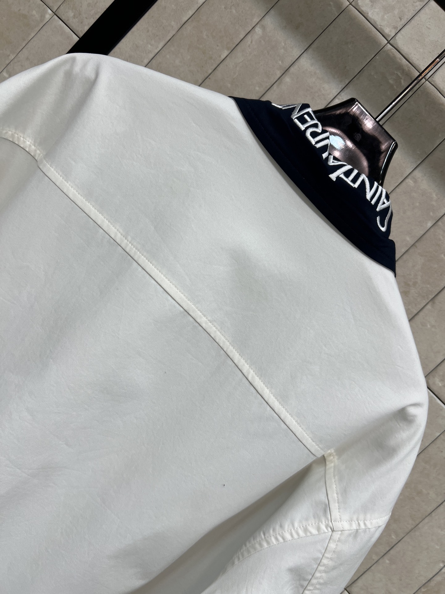 Slp🌹家 26夏季新款 双面夹克外套 棉质面料柔软舒适 藏青+米白两面 轻松切换风格 短款落肩剪裁超显