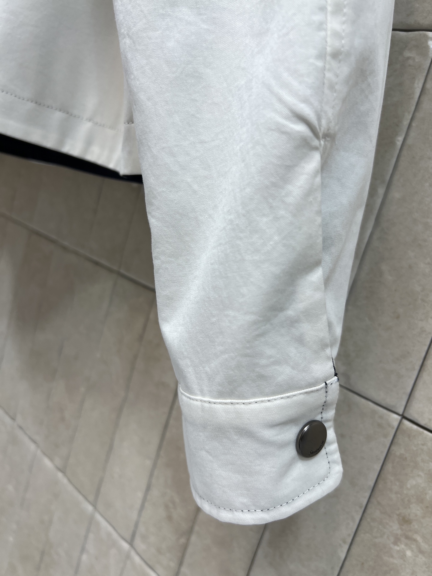 Slp🌹家 26夏季新款 双面夹克外套 棉质面料柔软舒适 藏青+米白两面 轻松切换风格 短款落肩剪裁超显