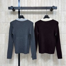 MIU家 26早秋新款 Polo领半拉链针织上衣 羊毛针织面料软糯亲肤 撞色翻领设计 半拉链搭配装饰扣 层次感十足 胸前 MIU家 26早秋新款 Polo领半拉链针织上衣 羊毛针织面料软糯亲肤 撞色翻领设计 半拉链搭配装饰扣 层次感十足 胸前