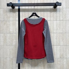 MIU家 26早秋新款 条纹长袖两件套上衣 条纹长袖+马甲 棉质面料亲肤柔软 圆领搭配logo简约休闲 外搭正U领马甲 MIU家 26早秋新款 条纹长袖两件套上衣 条纹长袖+马甲 棉质面料亲肤柔软 圆领搭配logo简约休闲 外搭正U领马甲