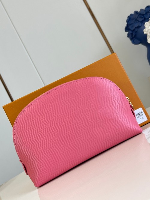 Louis Vuitton Pochette Cosmétique Large Pink Epi Leather Clutch M15198 1 Louis Vuitton Pochette Cosmétique Large Pink Epi Leather Clutch M15198
