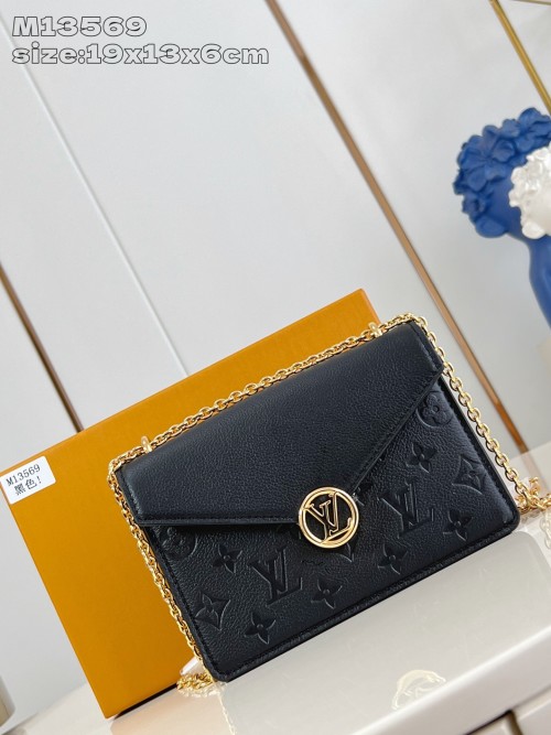 Louis Vuitton Black Monogram Empreinte Wallet On Chain Rosy - Versatile & Chic 1 Louis Vuitton Black Monogram Empreinte Wallet On Chain Rosy - Versatile & Chic