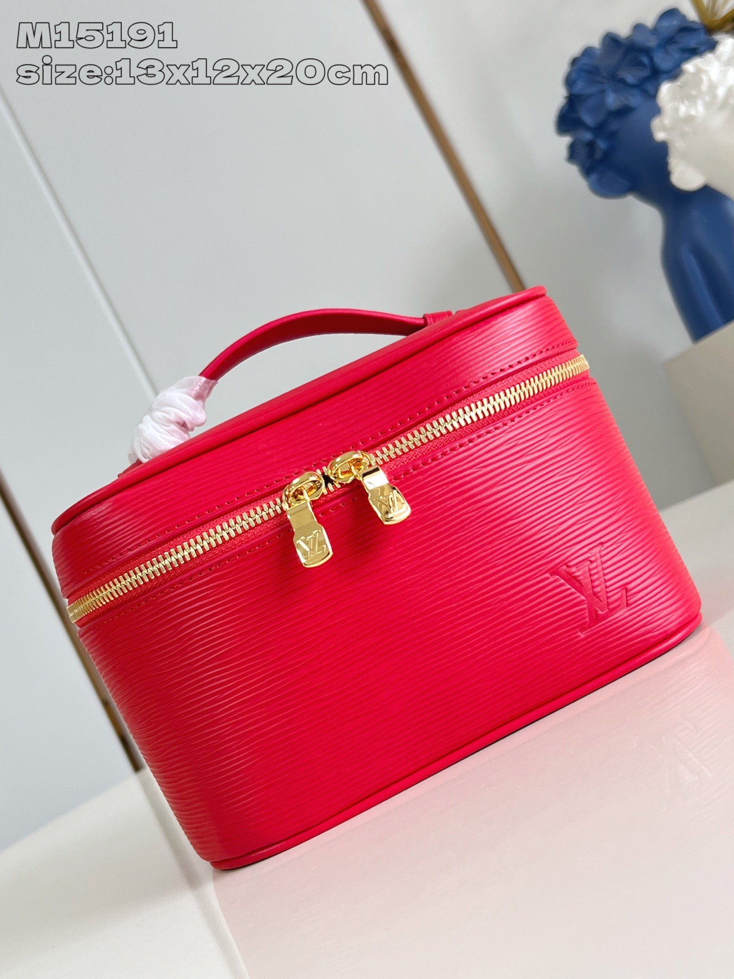 Louis Vuitton Nice Mini Vanity Bag Epi Leather Red M15191