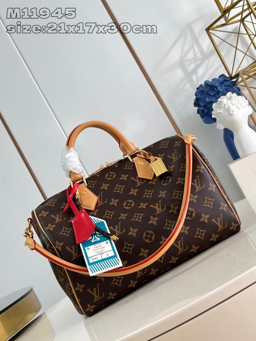 Louis Vuitton Speedy Soft 30 Crafty Handbag Monogram Canvas - M11945 1 Louis Vuitton Speedy Soft 30 Crafty Handbag Monogram Canvas - M11945
