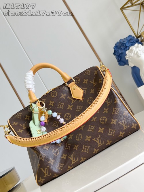 Louis Vuitton Speedy Soft 30 Lucky Handbag Monogram Canvas VVN Leather 1 Louis Vuitton Speedy Soft 30 Lucky Handbag Monogram Canvas VVN Leather