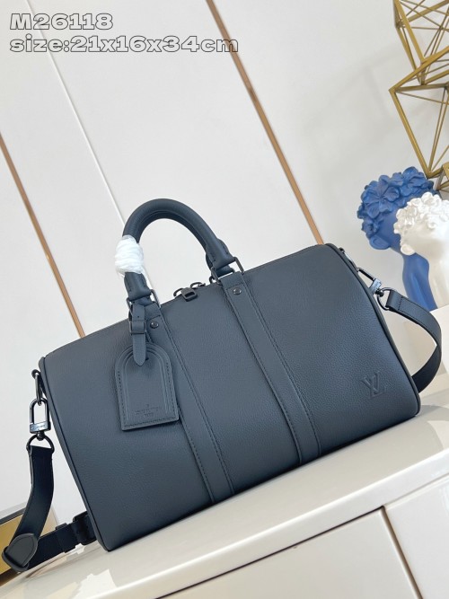 Louis Vuitton Aerogram Keepall Bandoulière 35 Leather Travel Duffel Bag 1 Louis Vuitton Aerogram Keepall Bandoulière 35 Leather Travel Duffel Bag