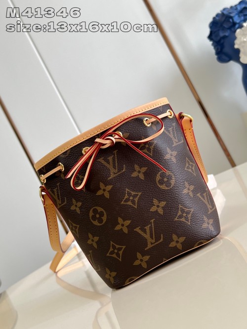 Louis Vuitton Nano Noé Bag: Classic Monogram Canvas, Compact & Chic 1 Louis Vuitton Nano Noé Bag: Classic Monogram Canvas, Compact & Chic