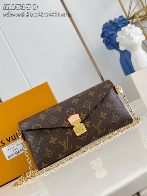 Louis Vuitton Kirigami Organizer Chain Clutch Monogram Canvas Brown 1 Louis Vuitton Kirigami Organizer Chain Clutch Monogram Canvas Brown