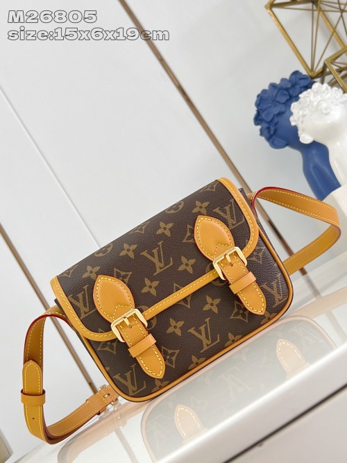 Louis Vuitton Monogram Archive Satchel Mini Crossbody Bag - M26805 1 Louis Vuitton Monogram Archive Satchel Mini Crossbody Bag - M26805