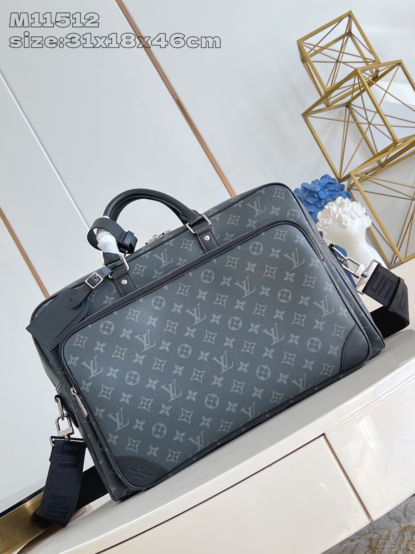 Louis Vuitton Monogram Eclipse Weekender Bag, Perfect for Travel and Everyday