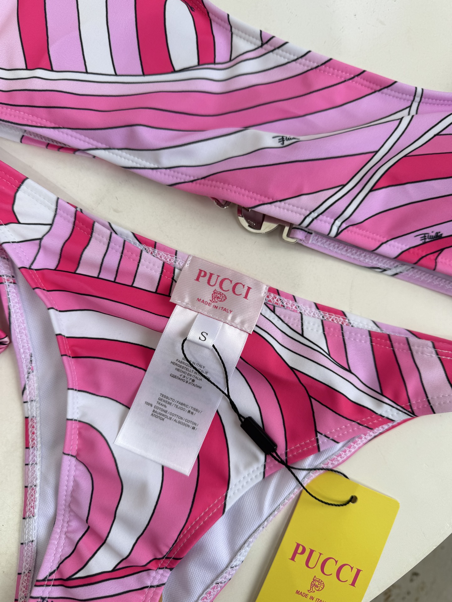 Pucci Iride 印花度假泳衣套装（比基尼+真丝方巾3件套 不拆分卖⚠️所有泳衣拒绝任何理由退换⚠