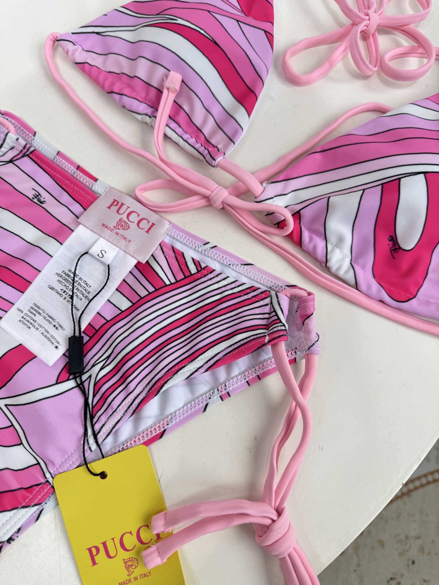 Pucci Iride 印花度假泳衣套装（比基尼+真丝方巾3件套 不拆分卖⚠️所有泳衣拒绝任何理由退换⚠