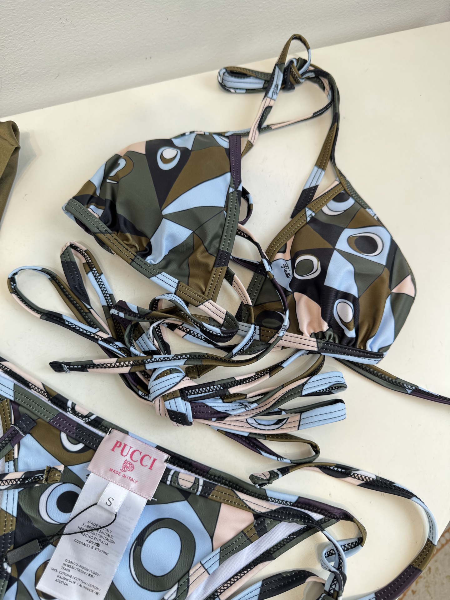 Pucci occhi 绑带款比基尼泳衣（丝巾➕泳衣⚠️所有泳衣拒绝任何理由退换采用经典的Occhi（眼
