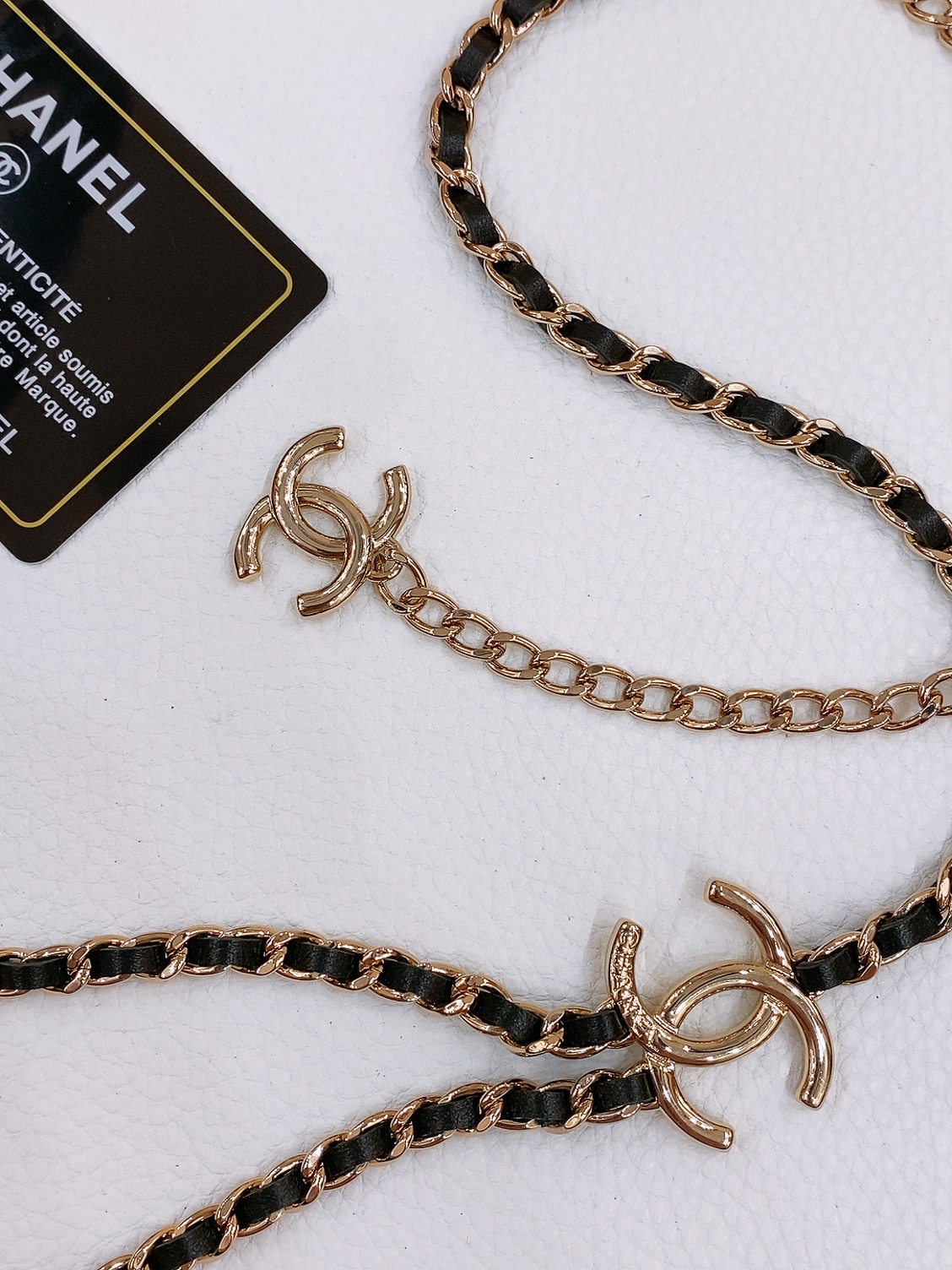 -chanel 25c金色金属、小牛皮 浅金、银 经典2色. 黄铜材质 重工手工腰链 精致（均码）