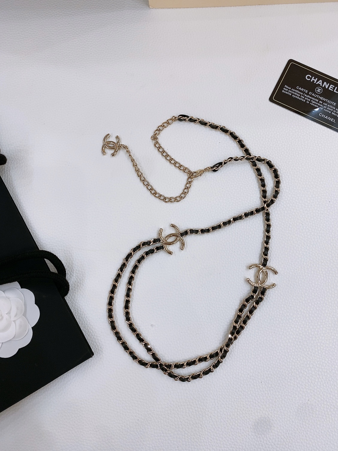 -chanel 25c金色金属、小牛皮 浅金、银 经典2色. 黄铜材质 重工手工腰链 精致（均码）