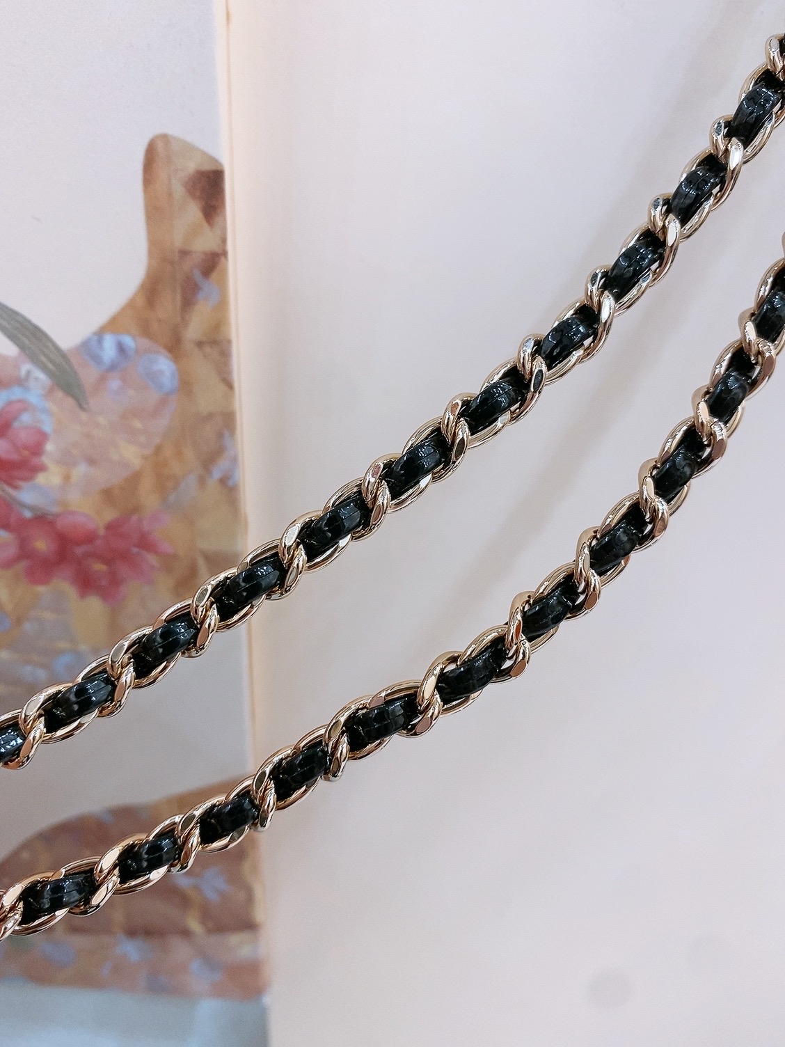-chanel 25c金色金属、小牛皮 浅金、银 经典2色. 黄铜材质 重工手工腰链 精致（均码）