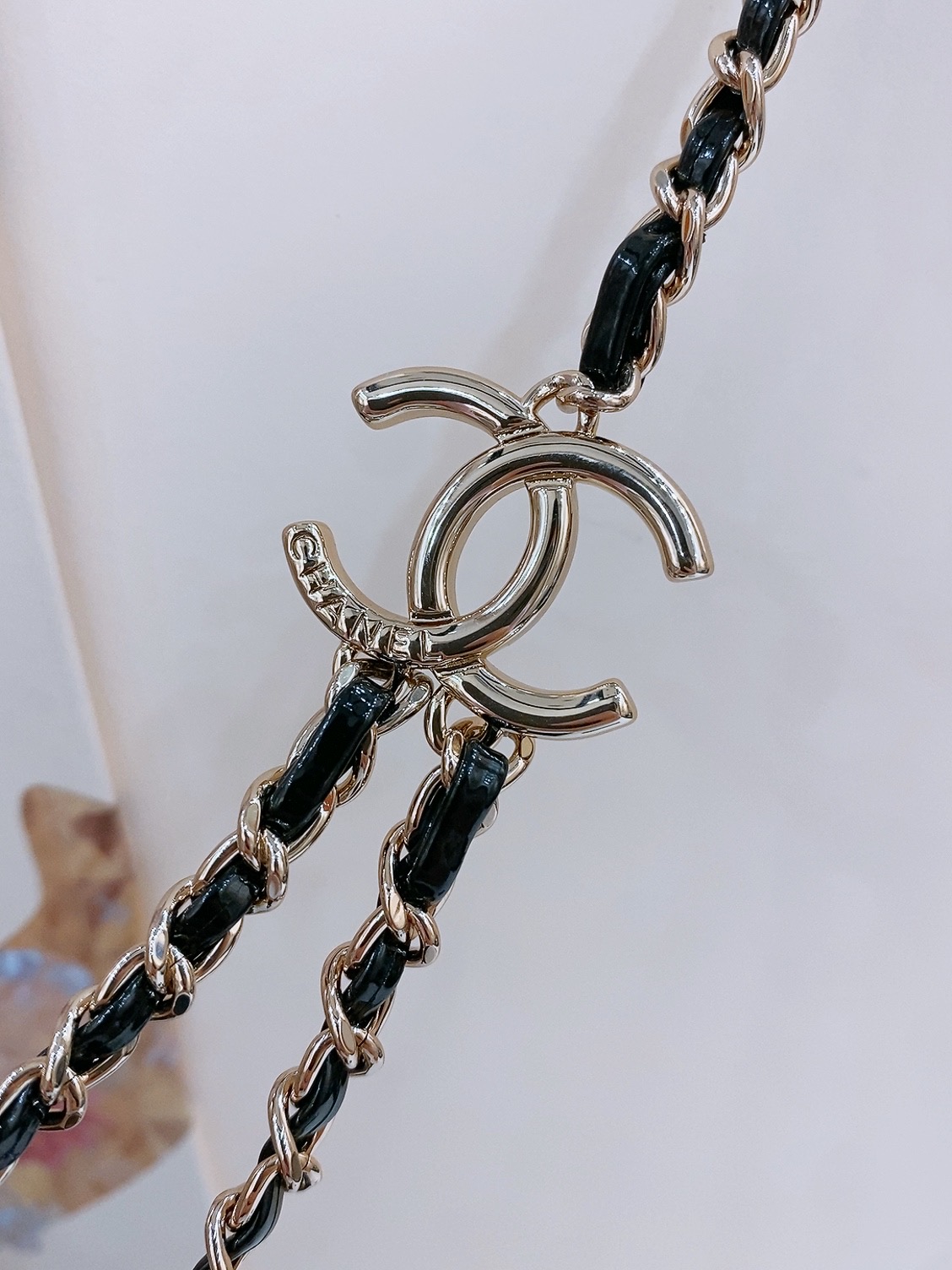 -chanel 25c金色金属、小牛皮 浅金、银 经典2色. 黄铜材质 重工手工腰链 精致（均码）