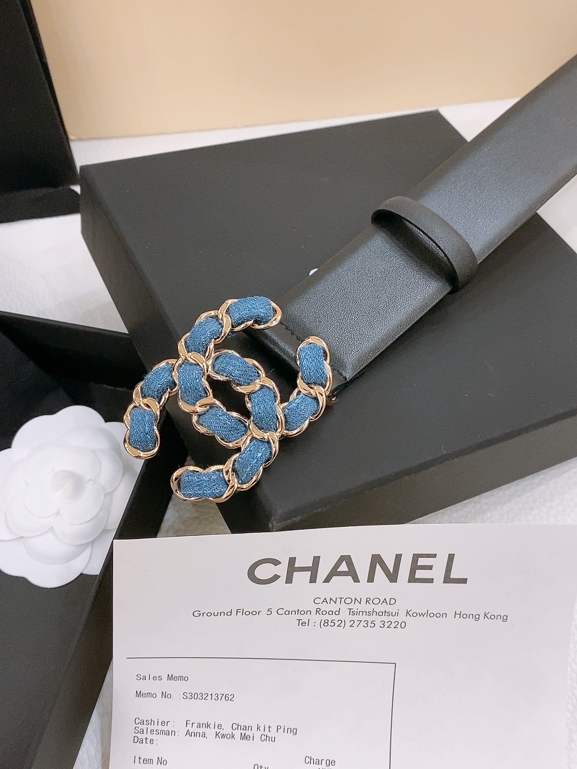 [Chanel Belts]Chanel Fragrance New Ladies BeltClassic double C-buckle desig