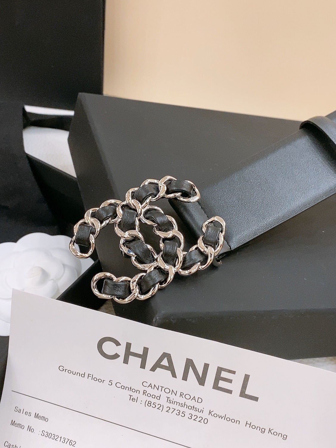 [Chanel Belts]Chanel Fragrance New Ladies BeltClassic double C-buckle desig