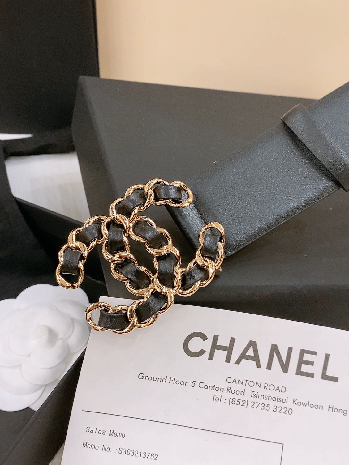 [Chanel Belts]Chanel Fragrance New Ladies BeltClassic double C-buckle desig