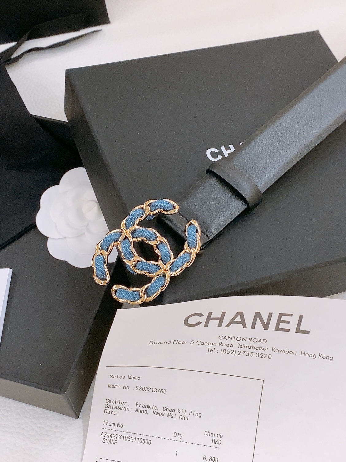 [Chanel Belts]Chanel Fragrance New Ladies BeltClassic double C-buckle desig