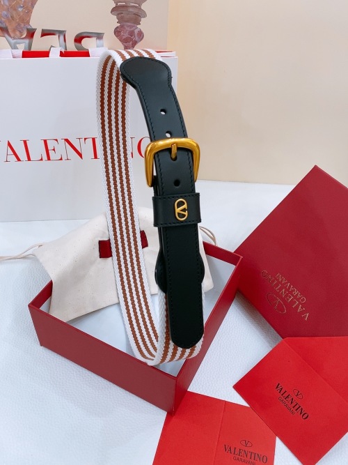 Valentino Garavani VLogo Woven Belt - Elegant Leather Belt for Women 1 Valentino Garavani VLogo Woven Belt - Elegant Leather Belt for Women