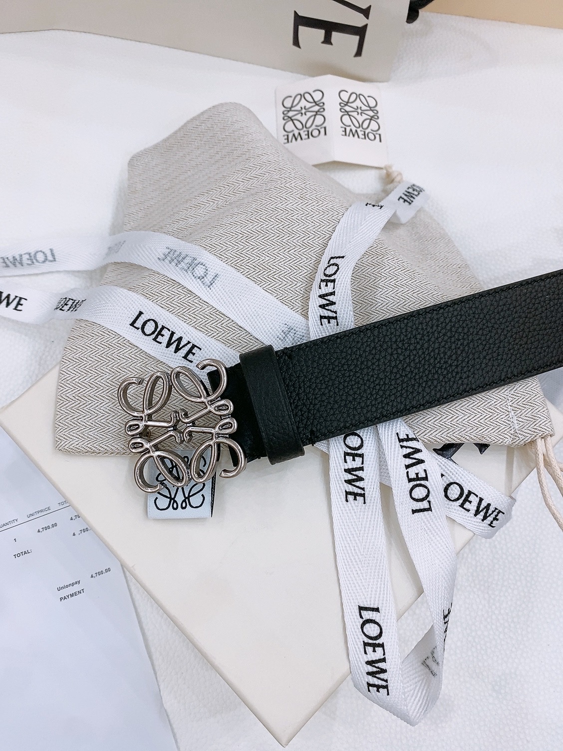 [Loewe Belts]Luo Yiwei LOEWE newClassic vegetable tanned cowhide leather s