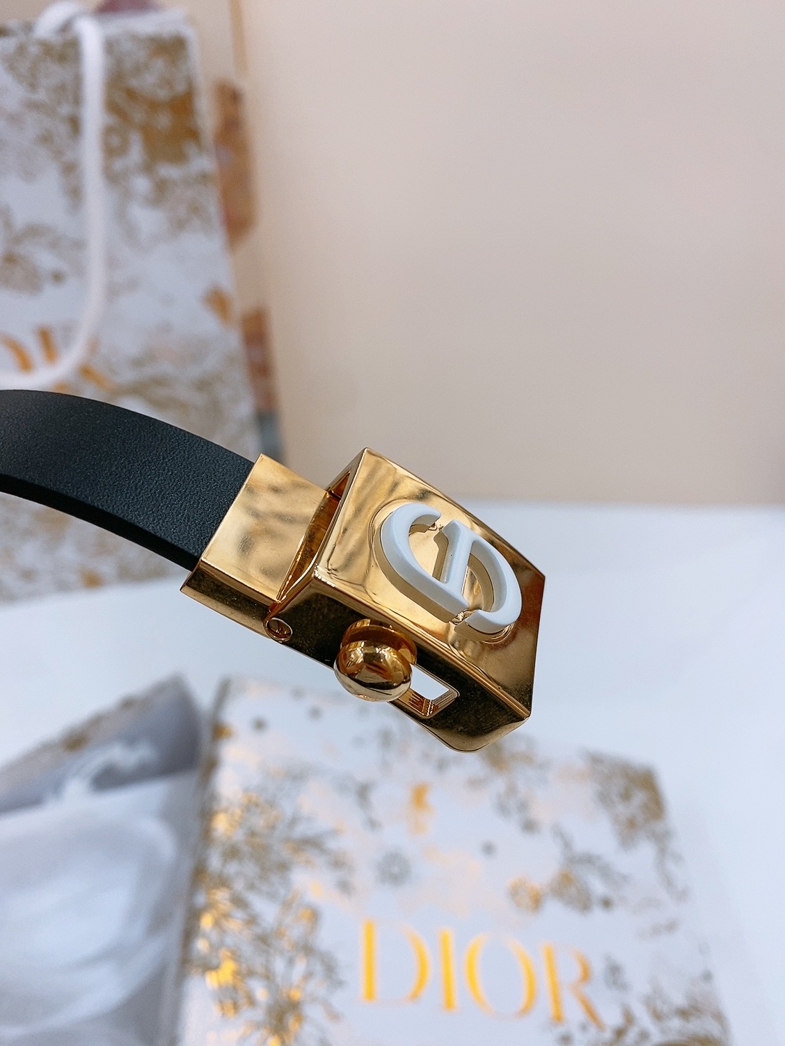  - dior 鎏金扣 这款 Diorpolytechnique 腰带是发布秀的标志性款式，彰显现代优雅