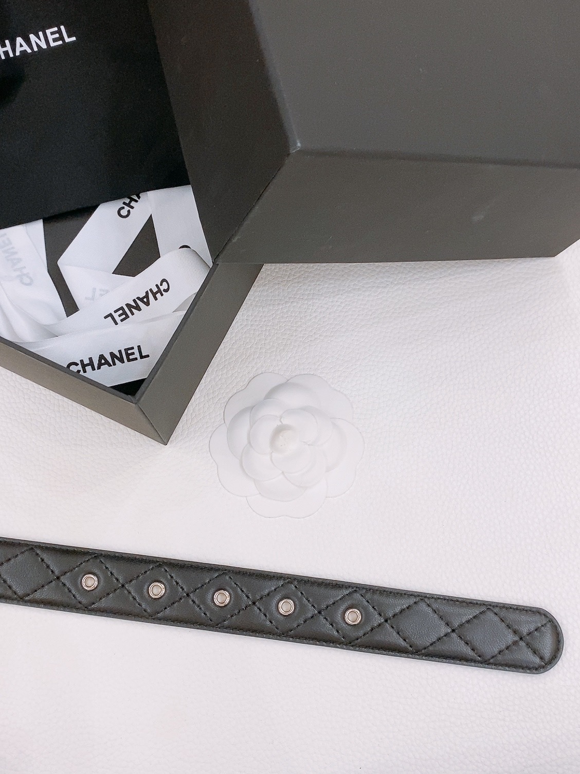 c hanel logo 皮条配色 cc扣 黄铜金色金属 3.0cm精品 羊皮腰带