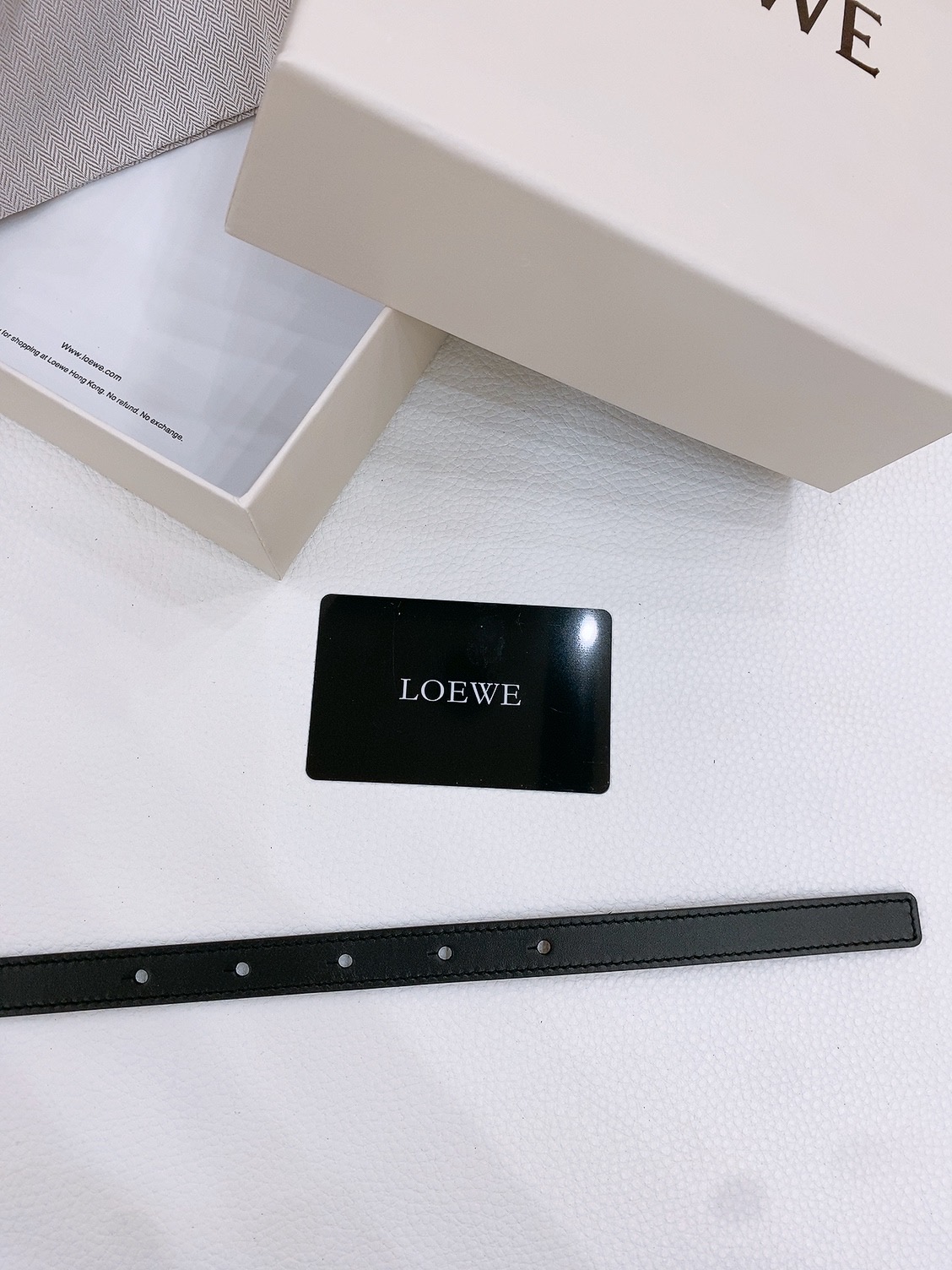 Loewe Smooth Cow Leather Belt with Metal Logo in Copper Gold, 1.5cm Width. - 图片 6