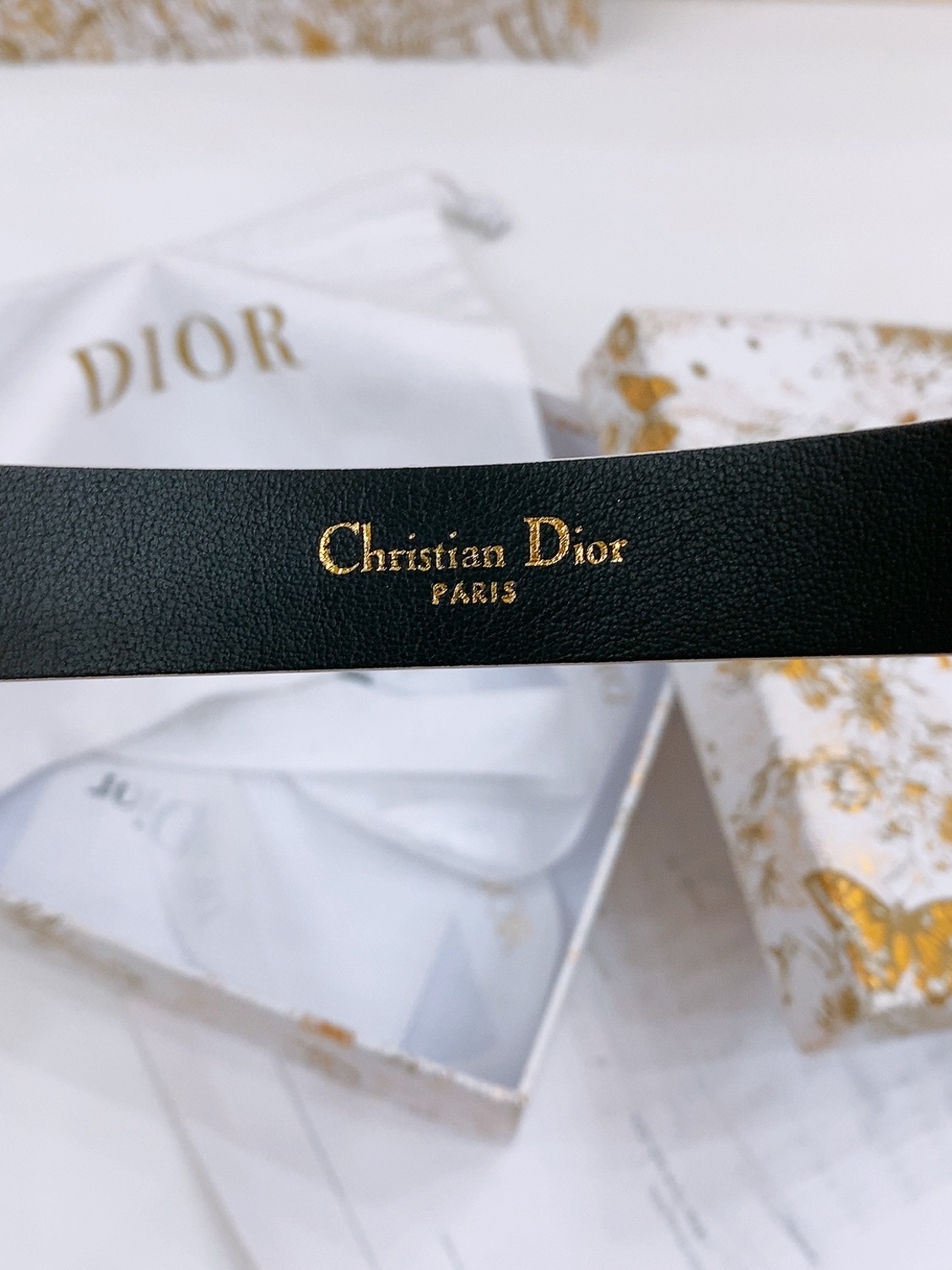 迪奥Dior  Saddle Belt 黄铜五金 双面可用马鞍腰带 粒面牛皮面与光滑牛皮底 手感柔软  精致 腰带2.0cm