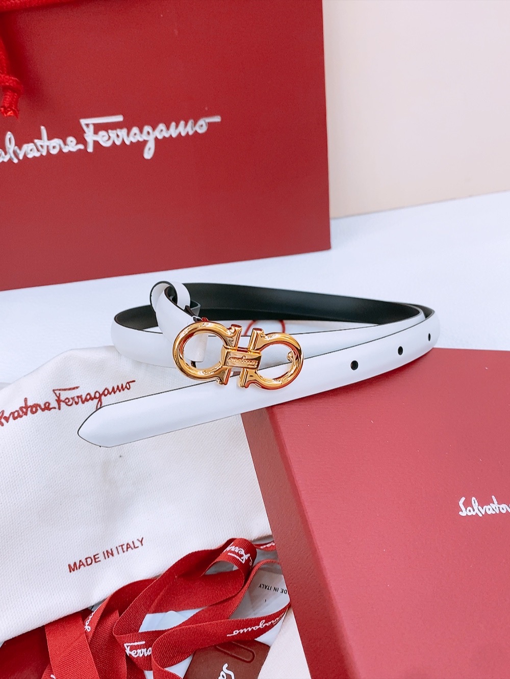 “Stylish 1.5 cm Classic Gancio Belt Purchase for Ms. Filagemu” - 图片 2