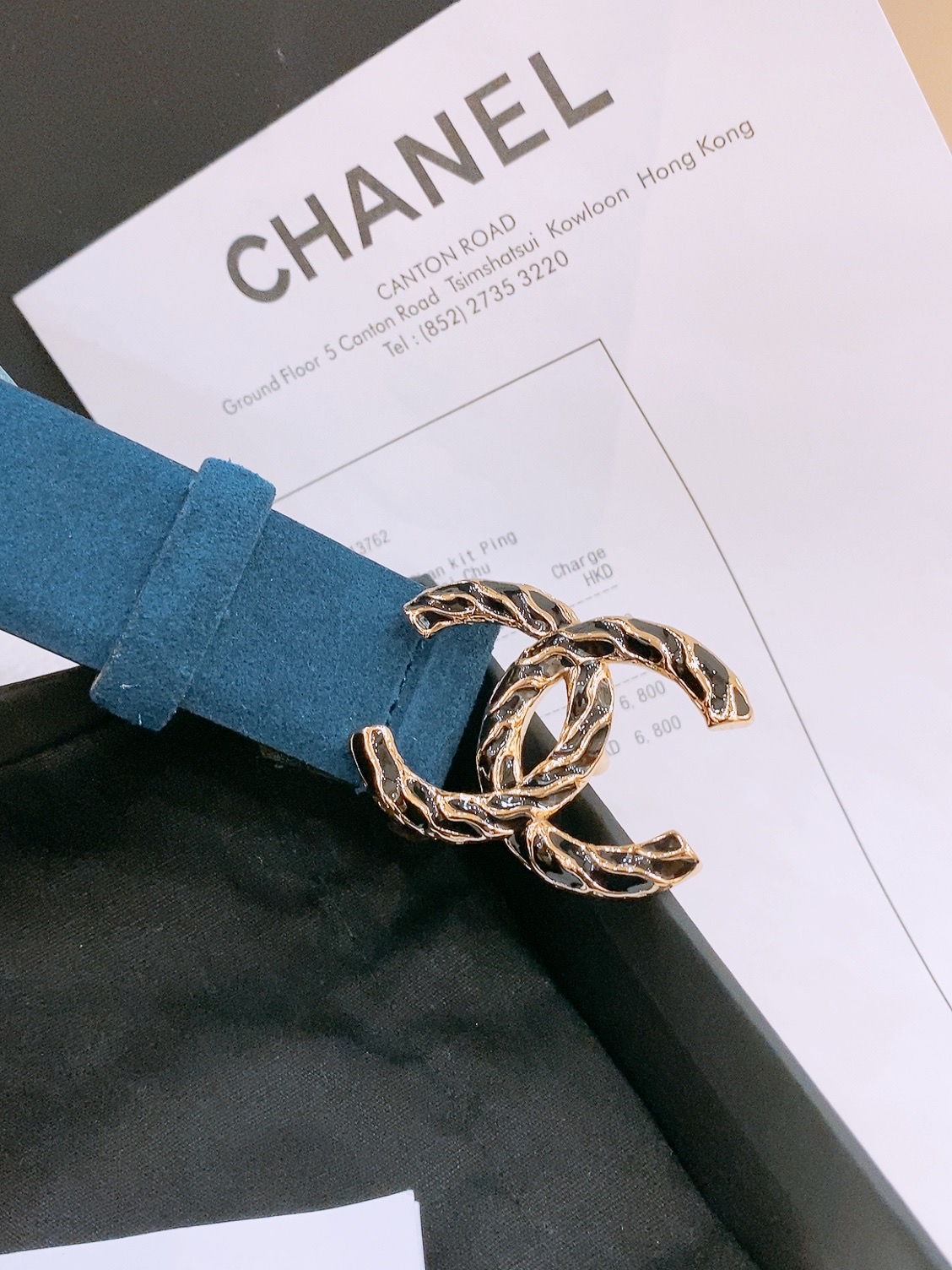 -Chanel 小牛皮 与 羊皮 黄铜金属 手感柔软 舒适 3.0cm 