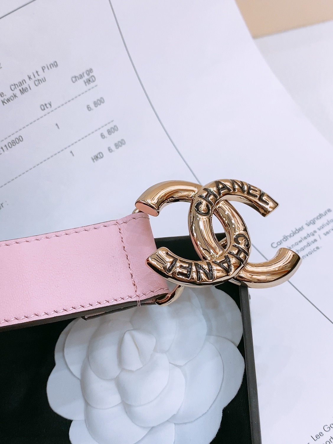 -Chanel 小牛皮 与 羊皮 黄铜金属 手感柔软 舒适 3.0cm 