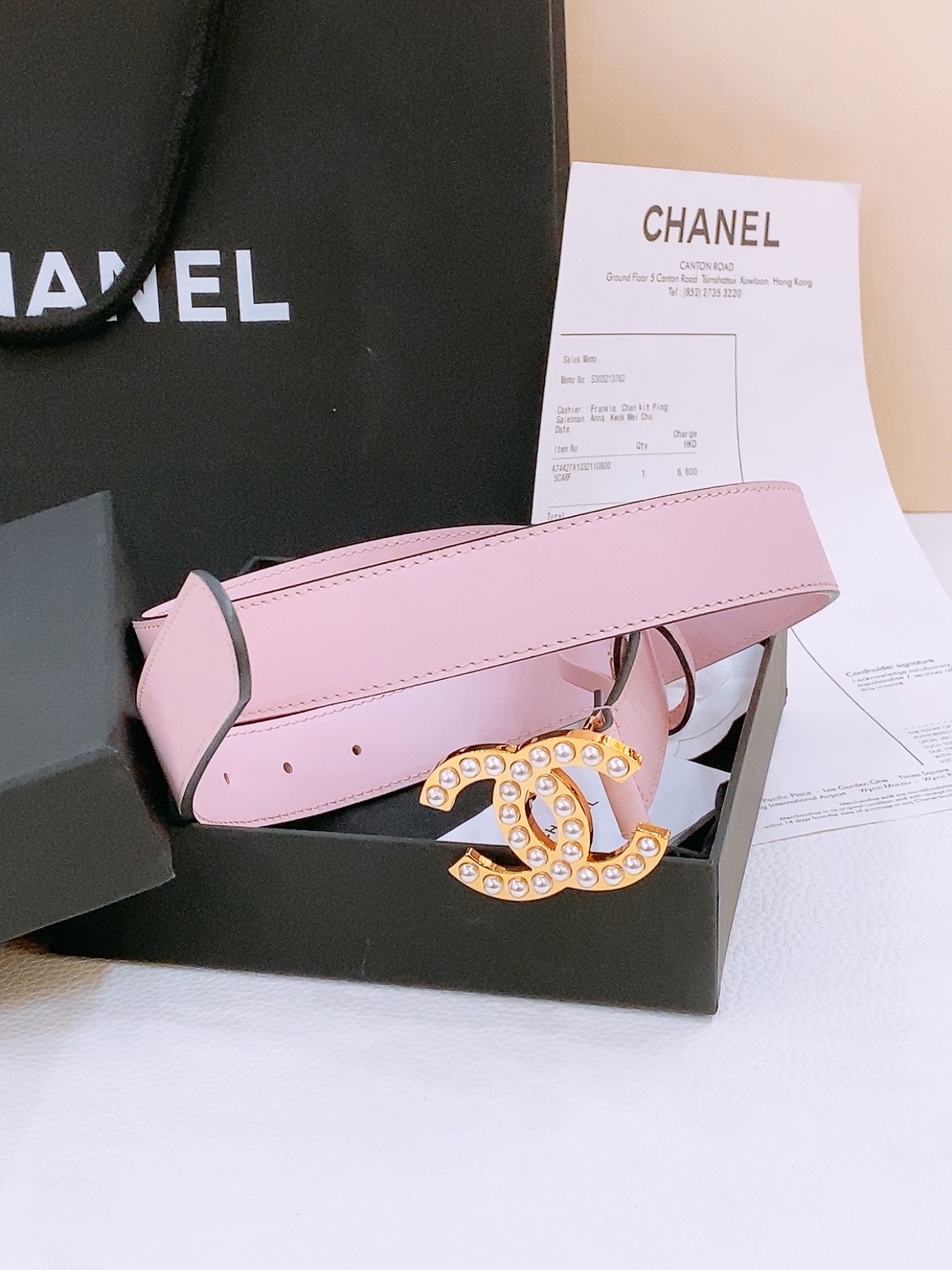 -Chanel 小牛皮 与 羊皮 黄铜金属 手感柔软 舒适 3.0cm 