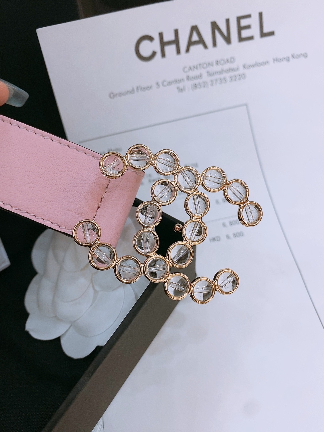 -Chanel 小牛皮 与 羊皮 黄铜金属 手感柔软 舒适 3.0cm 