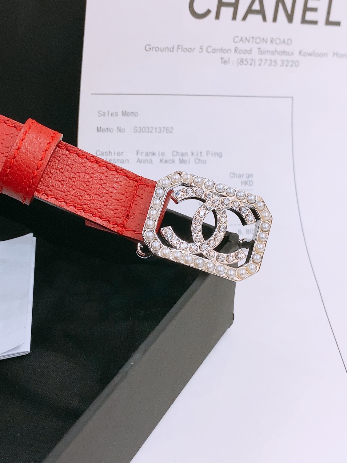 -Chanel 小牛皮 与 羊皮 黄铜金属 手感柔软 舒适 2.0cm 
