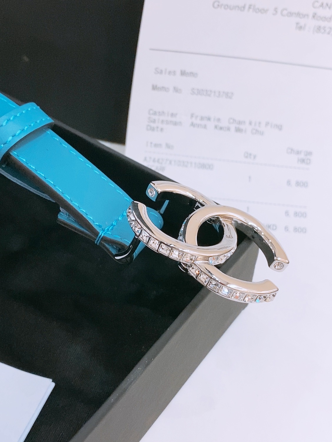 -Chanel 小牛皮 与 羊皮 黄铜金属 手感柔软 舒适 2.0cm 
