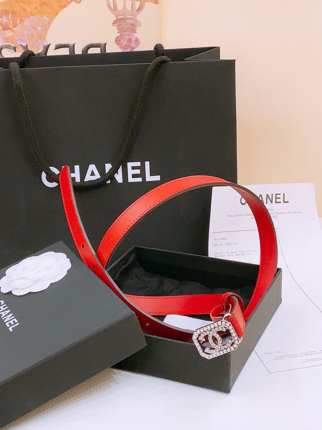 -Chanel 小牛皮 与 羊皮 黄铜金属 手感柔软 舒适 2.0cm 