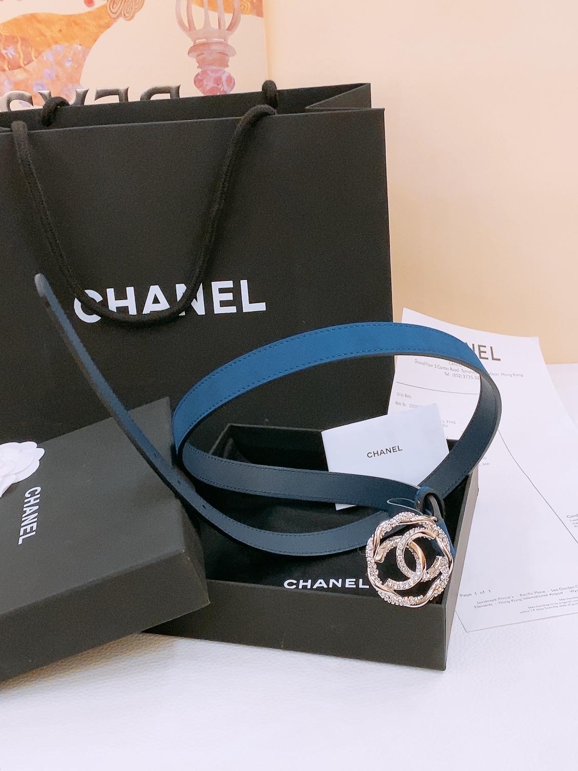 -Chanel 小牛皮 与 羊皮 黄铜金属 手感柔软 舒适 2.0cm 