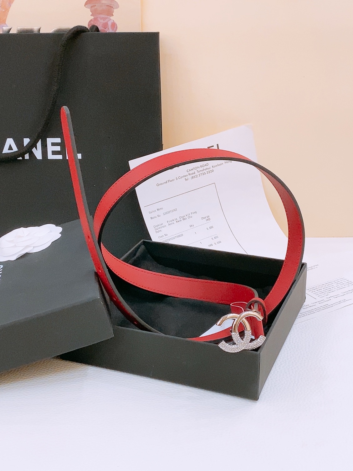 -Chanel 小牛皮 与 羊皮 黄铜金属 手感柔软 舒适 2.0cm 