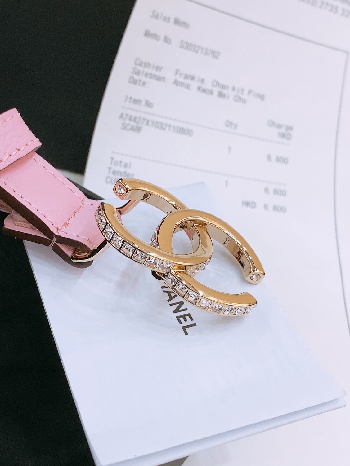 -Chanel 小牛皮 与 羊皮 黄铜金属 手感柔软 舒适 2.0cm 