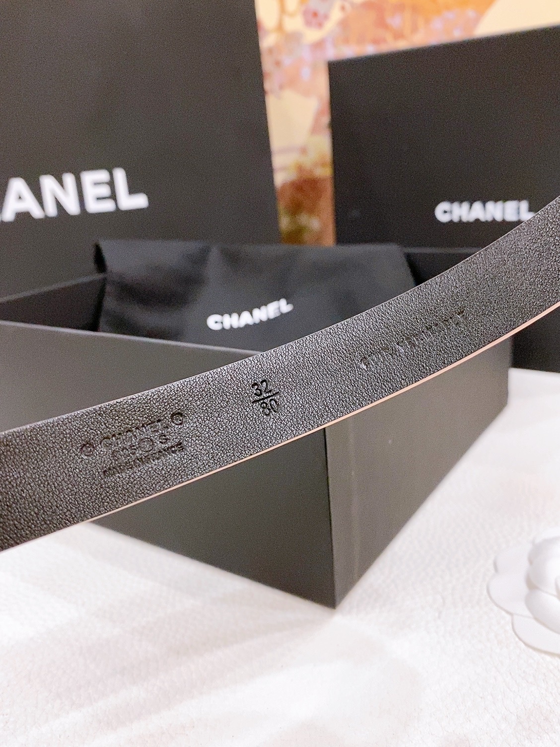 -香奶奶
Chanel 链条针扣 进口小牛皮腰带 黄铜金属 手感柔软 细腻 2.0cm
