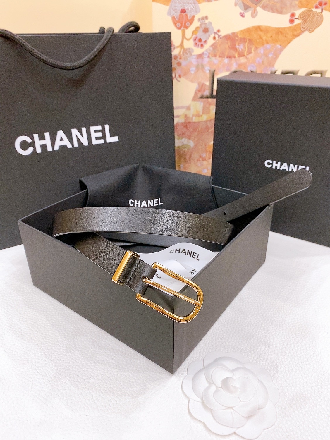 -香奶奶
Chanel 链条针扣 进口小牛皮腰带 黄铜金属 手感柔软 细腻 2.0cm