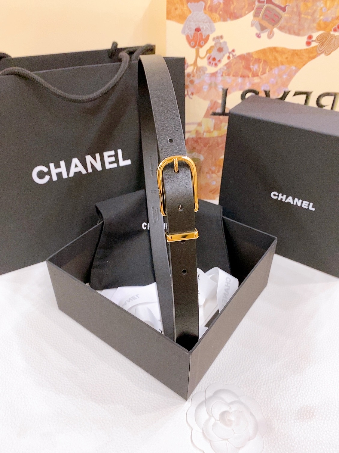 -香奶奶
Chanel 链条针扣 进口小牛皮腰带 黄铜金属 手感柔软 细腻 2.0cm