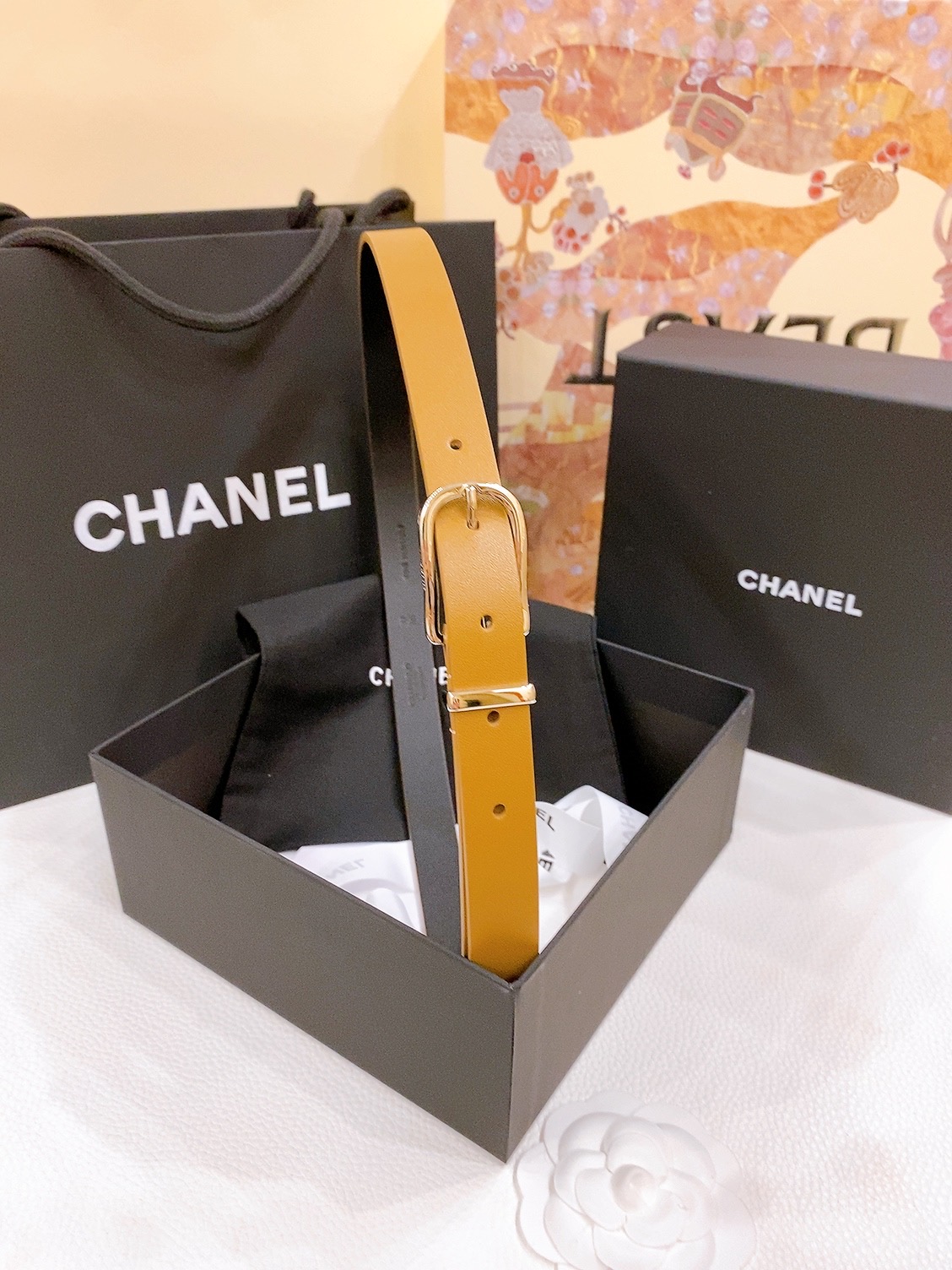 -香奶奶
Chanel 链条针扣 进口小牛皮腰带 黄铜金属 手感柔软 细腻 2.0cm