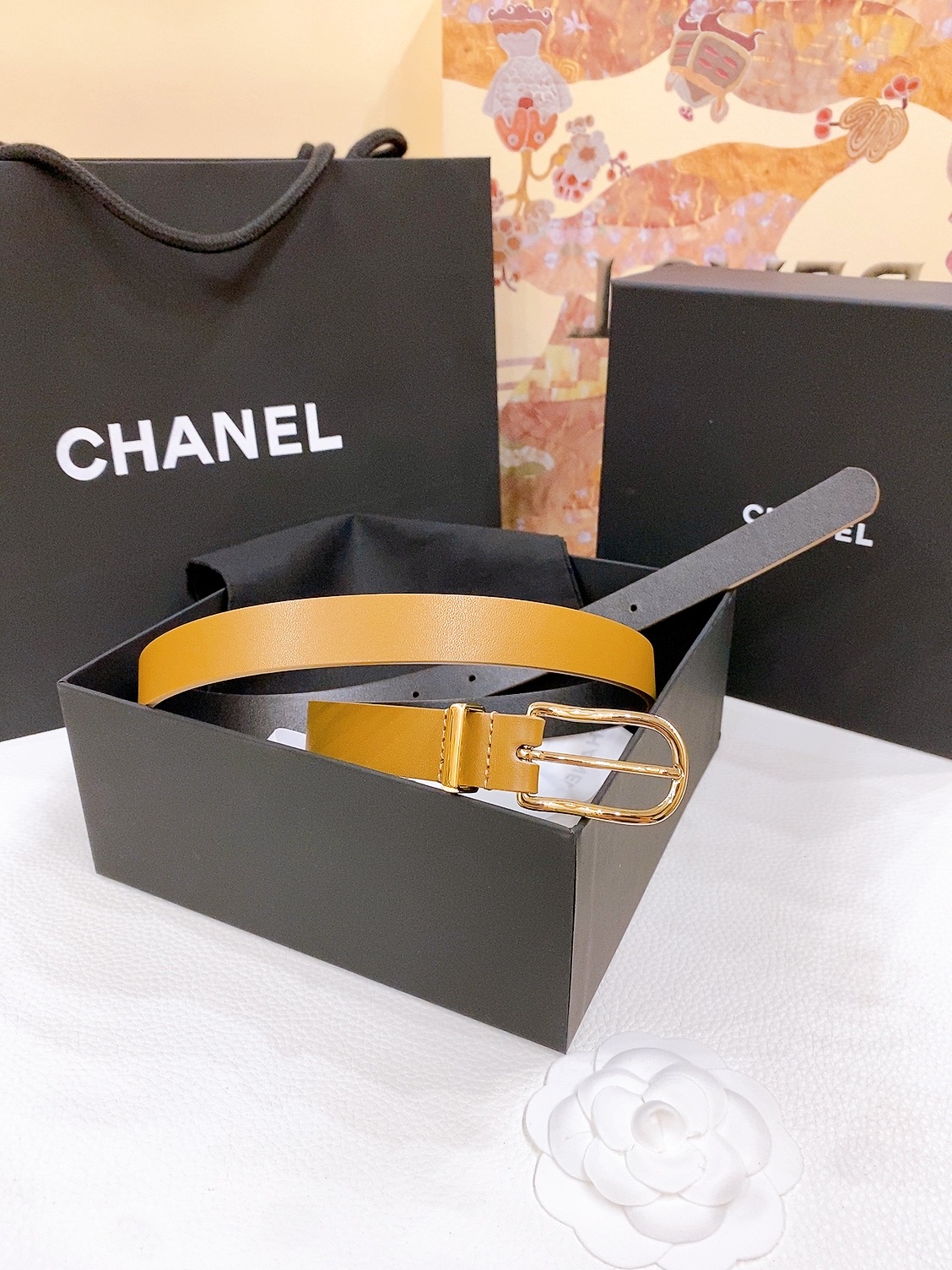 -香奶奶
Chanel 链条针扣 进口小牛皮腰带 黄铜金属 手感柔软 细腻 2.0cm