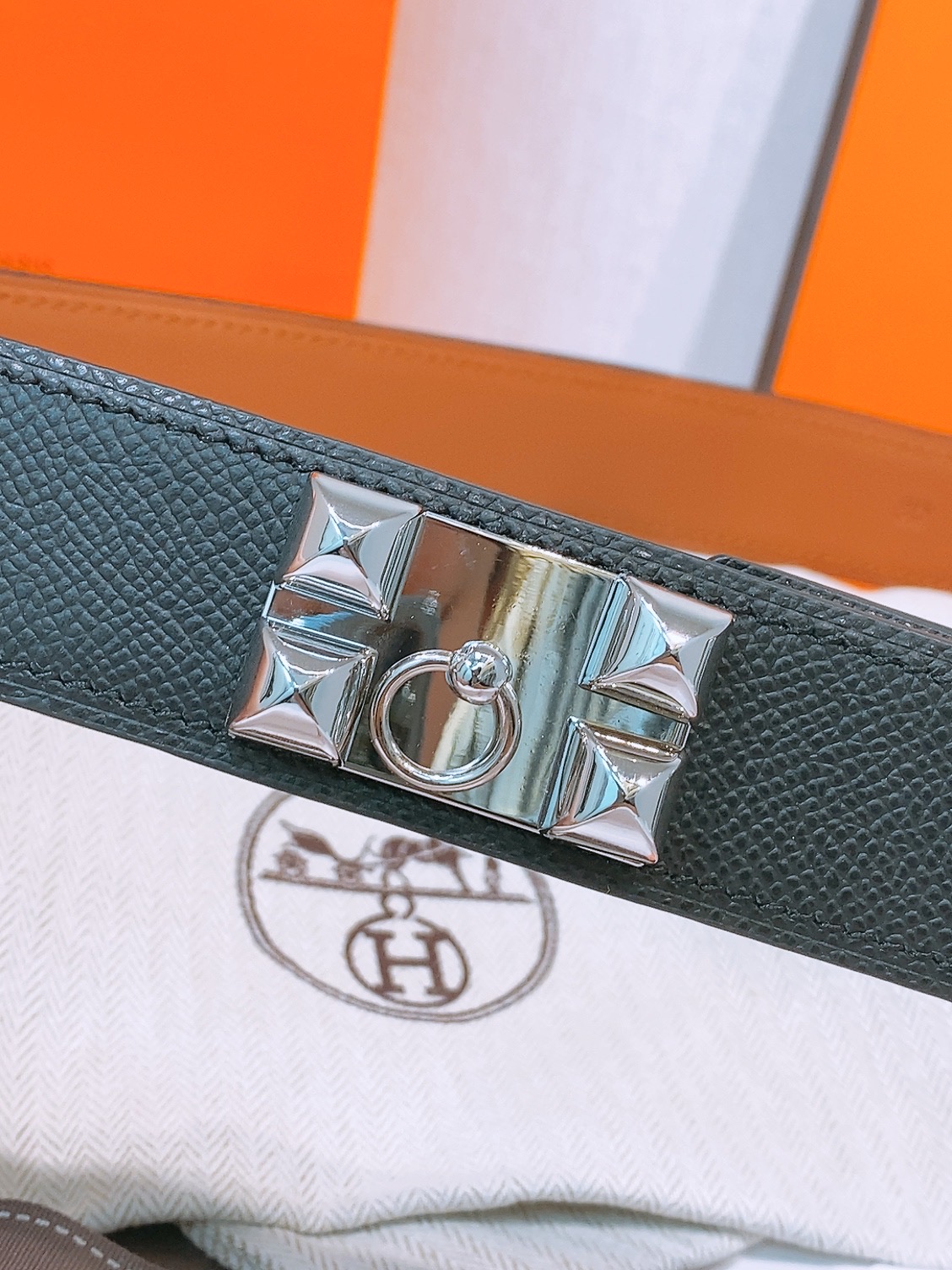 Hermès Collier de Chien 32mm Epsom Leather Belt with Metal Buckle 5 i1758042699620 5534 0 4