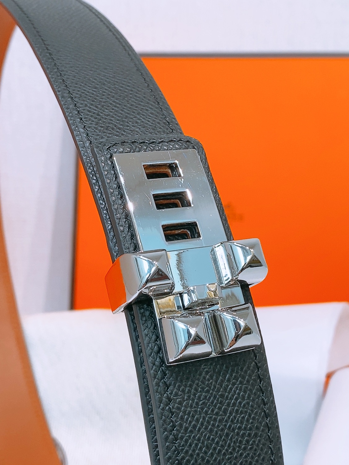 Hermès Collier de Chien 32mm Epsom Leather Belt with Metal Buckle 4 i1758042699621 8933 0 3