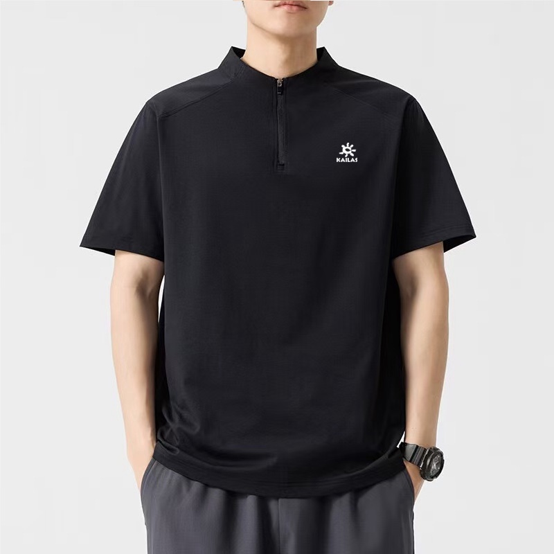 供💰75
KAILAS/凯乐石25夏季新品！5A级抗菌健康除臭面料！男士户外运动休闲半拉链速干短袖！掌柜力荐！观网门店同步！太赞啦！无论版型还是面料工艺都没得挑！迄今为止遇到的最好的半拉链短袖了！目前没有看到之一在哪里！客供5A级面料！健康环保除菌！面料透气舒适亲肤！吸湿排汗耐水洗！光子抑菌！夏季出汗不粘身不发臭！清爽干净！始终保持身体干爽！面料含有弹力！简约百搭 完全不挑人！喜欢的千万别错过！

颜色：黑色，绿色，灰色
尺码：M-3XL（尺码表见图九）








